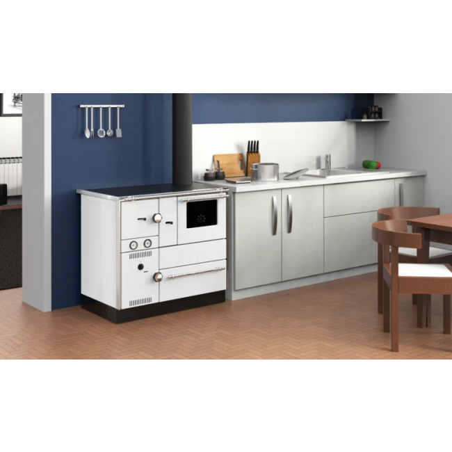 Cuisinière à Bois Alfa 85 G Eco Sortie Droite Blanc 7 Cuisinière à Bois Alfa 85 G Eco Sortie Droite Blanc – Image 5