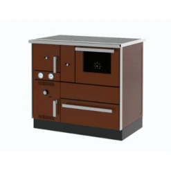 Cuisinière à Bois Bouilleur Alfa Term 27 -Chauffage Magasin cuisiniere a bois bouilleur alfa term 27 cuisiniere alfa term 27 marron