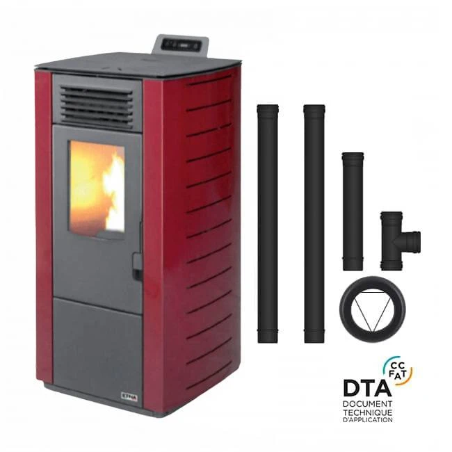 Pack Poêle à Granulés Canalisable Nonza + Kit D'installation Sortie Arrière 3 Pack Poêle à Granulés Canalisable Nonza + Kit D'installation Sortie Arrière