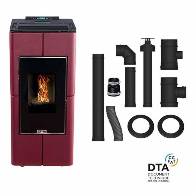Pack Poêle à Granulés étanche Tendenza + Kit D'installation Ventouse 3 Pack Poêle à Granulés étanche Tendenza + Kit D'installation Ventouse