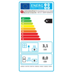 Poêle à Bois Bouilleur TermoRossella Plus Forno DSA 4.0 -Chauffage Magasin poele a bois bouilleur termorossella plus forno dsa 4 0 poele a bois termororossella plus forno dsa 4 0 etiquette energetique