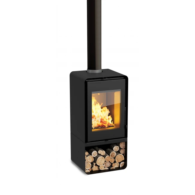Poêle à Bois Domino Avec Range Bûche 4 Poêle à Bois Domino Avec Range Bûche – Image 2