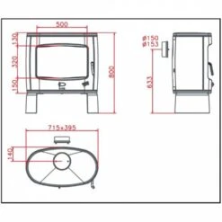 Poêle à Bois Eclipse Godin 8 Poêle à Bois Eclipse Godin -Chauffage Magasin poele a bois eclipse godin 388118000053 2