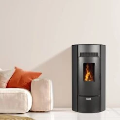 Poêle à Granulés étanche Giuliana 16 Poêle à Granulés étanche Giuliana -Chauffage Magasin poele a granules etanche giuliana guiliana noir