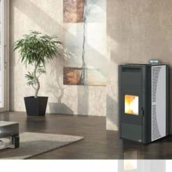 Poêle à Granulés Hydro Saleccia -Chauffage Magasin poele a granules hydro saleccia saleccia blanc 1