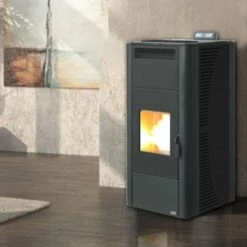 Poêle à Granulés Hydro Saleccia -Chauffage Magasin poele a granules hydro saleccia vignette saleccia noir 1